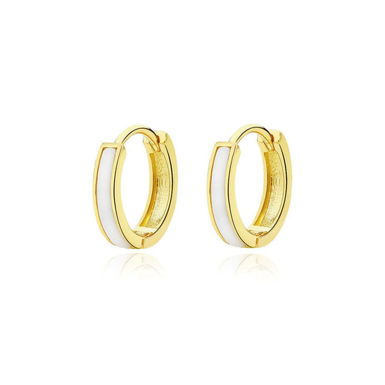 JWL Harmony Hoop Earrings - Gold Plated or Sterling Silver