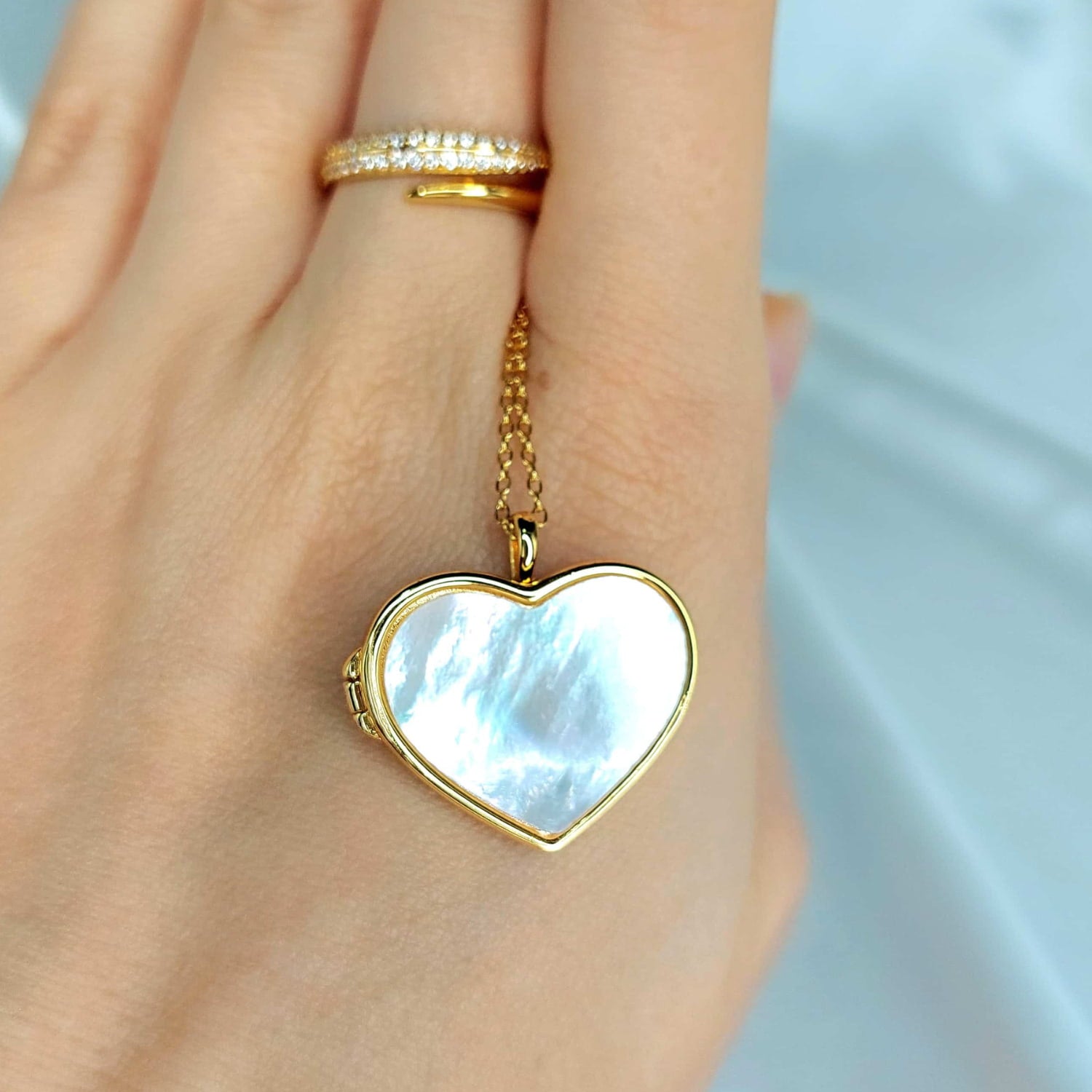 Eternal Heart Locket in Gold Vermeil - Statement Piece