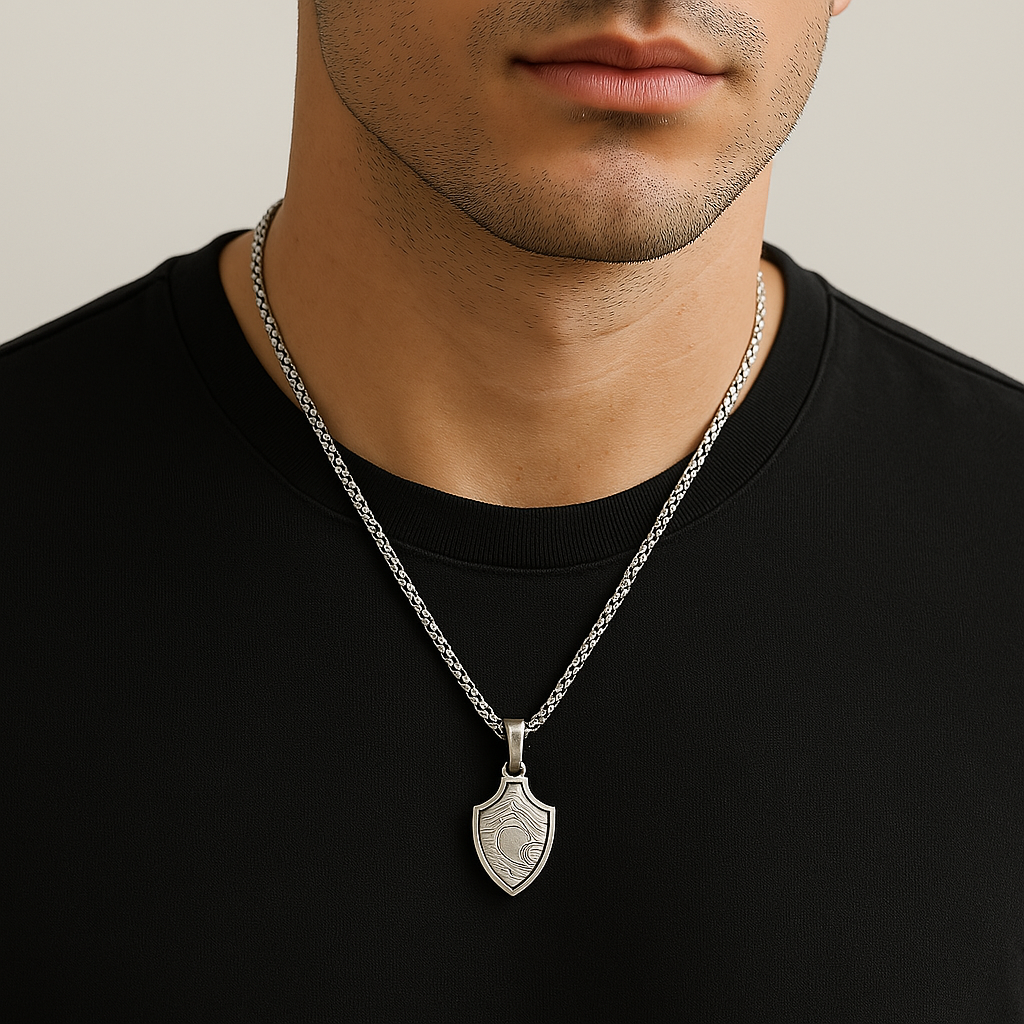 To My Son - Guardian Shield Necklace