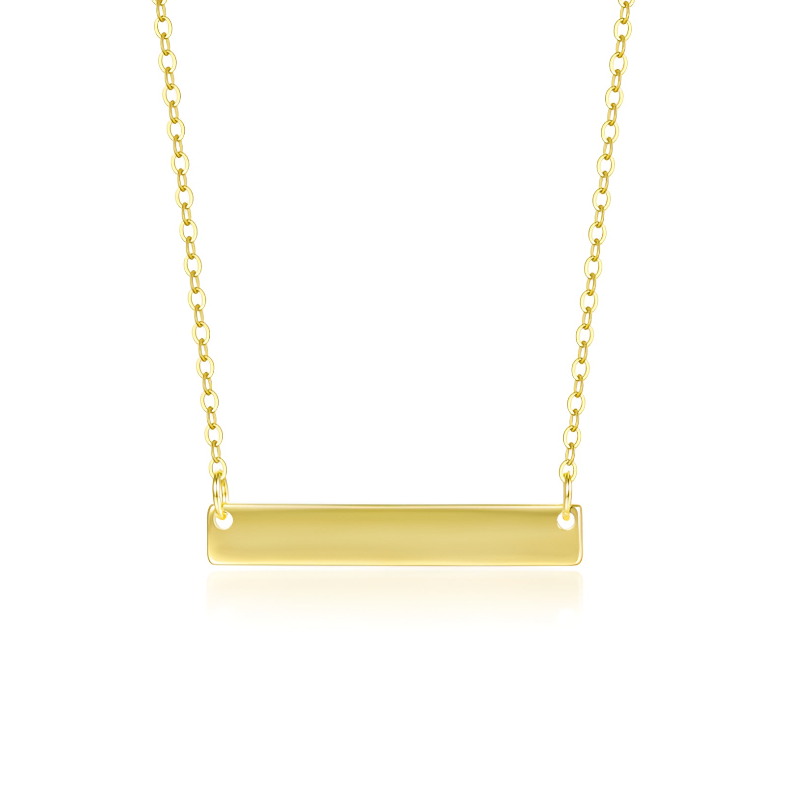 Horizon Bar Necklace Silver or 18ct Gold Plated