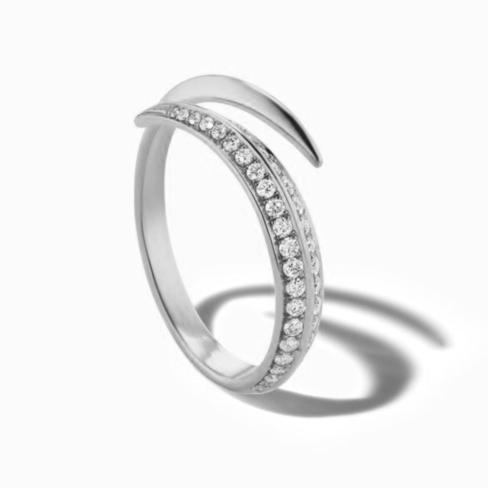 Love in Orbit Ring, Sterling Silver or Gold Vermeil