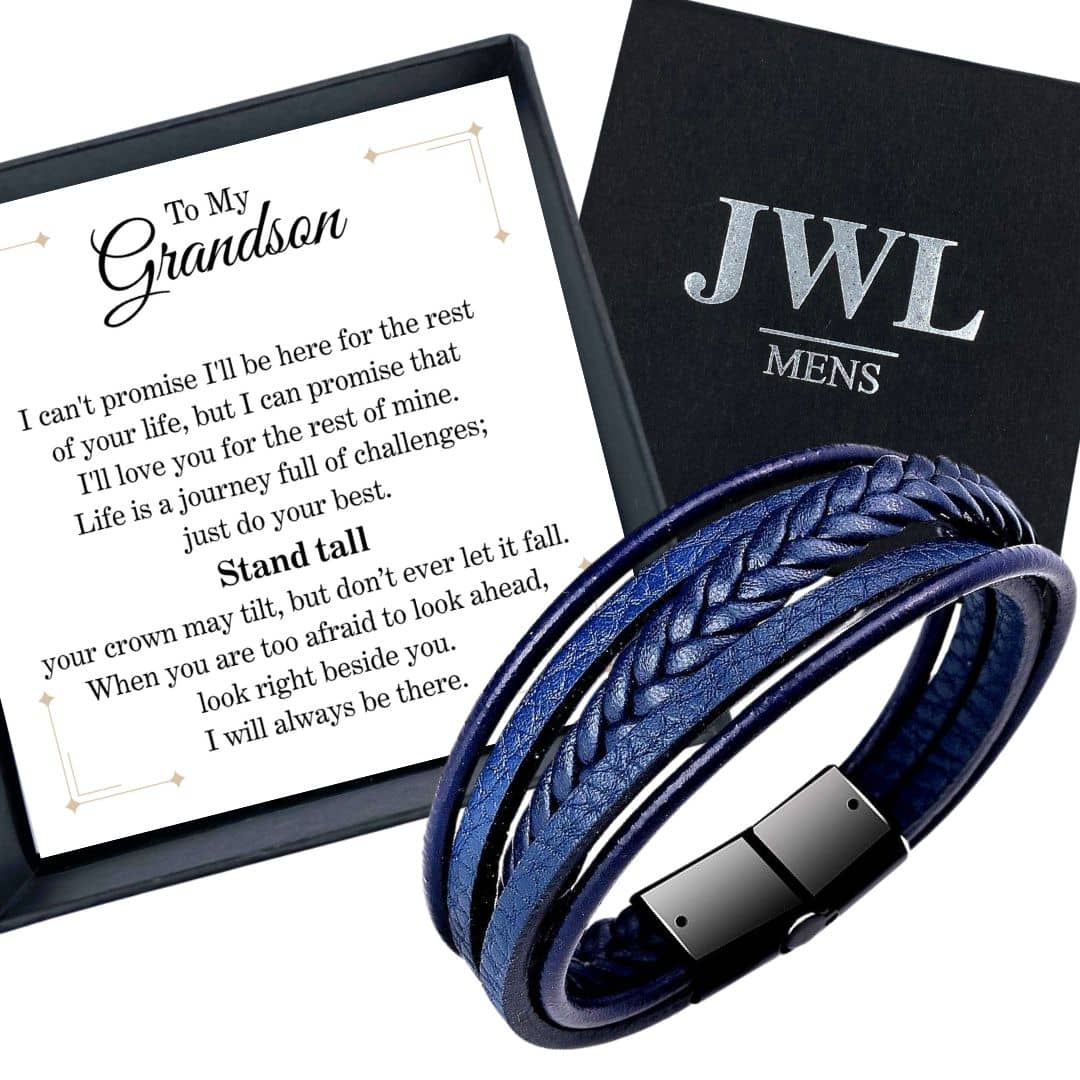 Grandson Leather Bracelet - 21cm JWL Men's GD3Brace2