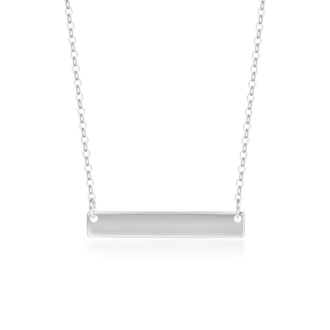 Horizon Bar Necklace - Silver or 18ct Gold Plated