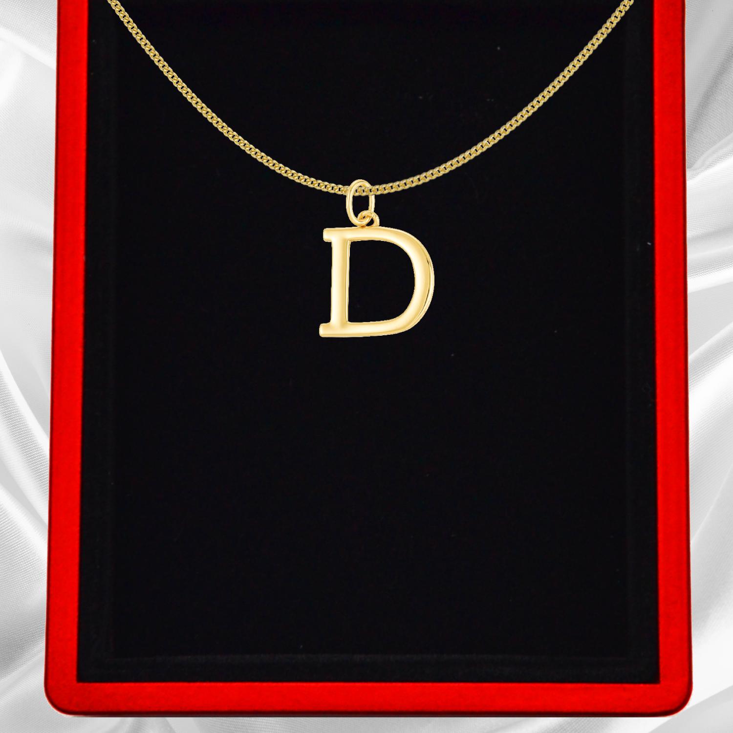 Gold Vermeil Initial Necklace