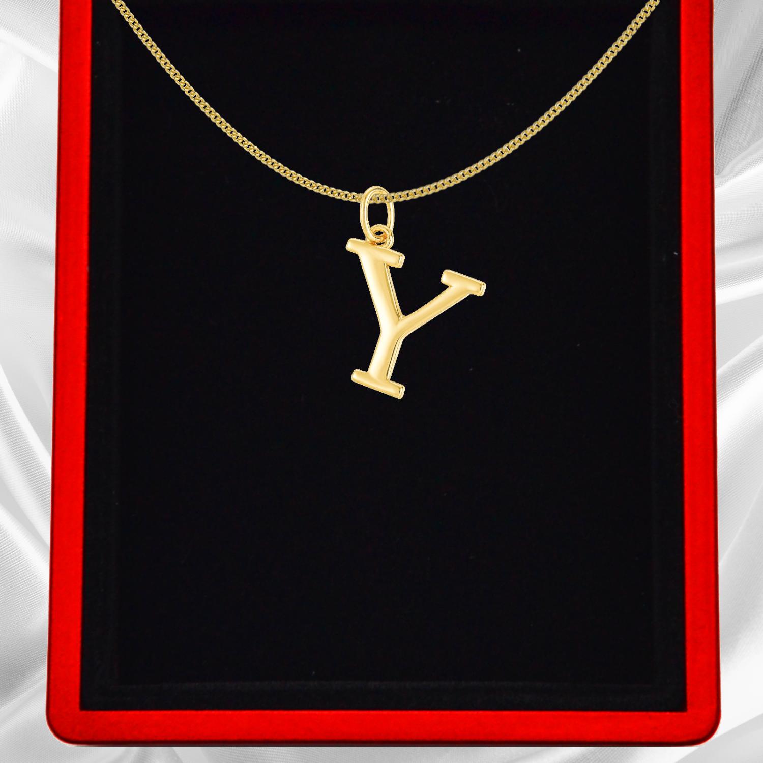 Gold Vermeil Initial Necklace