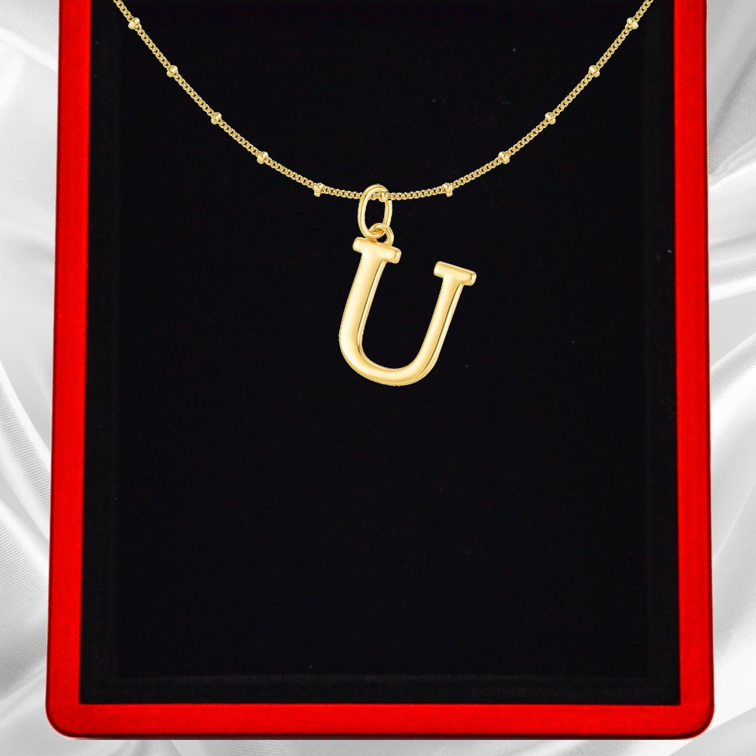 Gold Vermeil Initial Necklace