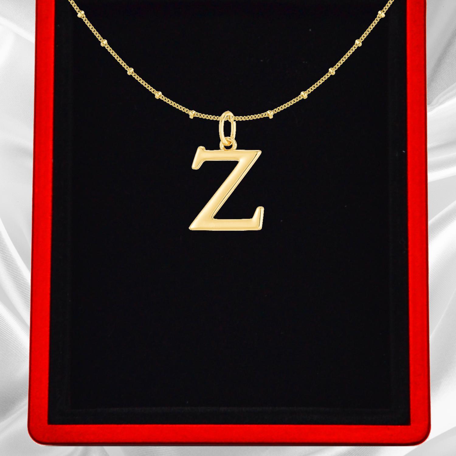 Gold Vermeil Initial Necklace