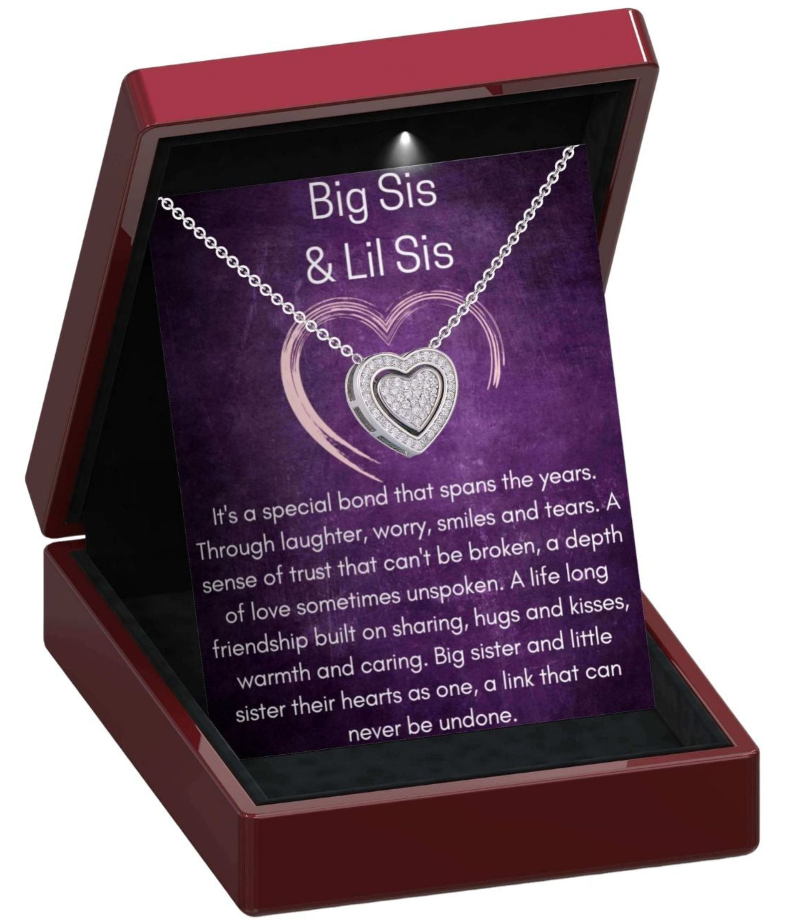 Big Sis & Lil Sis 3 in 1 Trinity Heart Necklace - Sister6