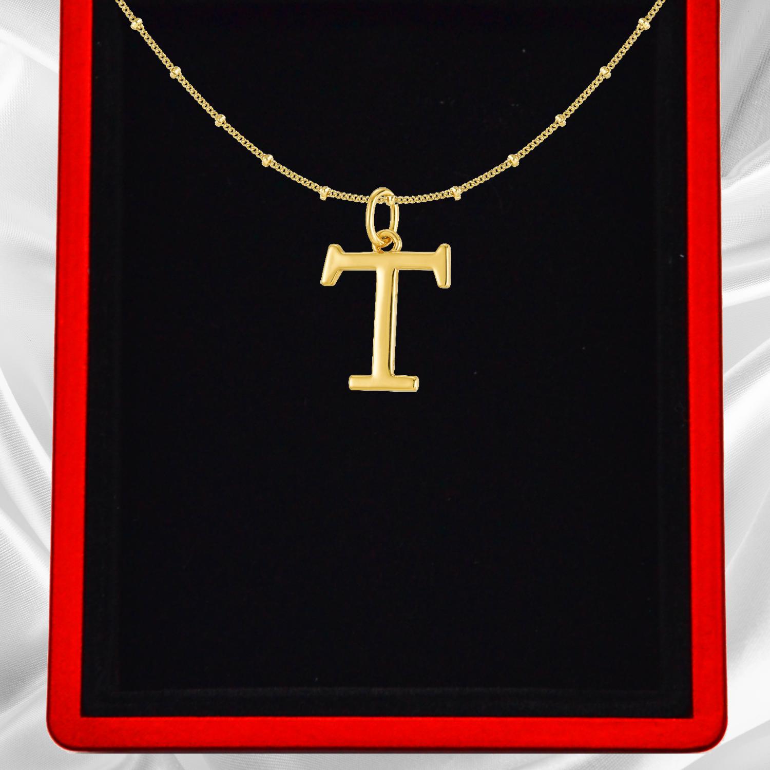 Gold Vermeil Initial Necklace