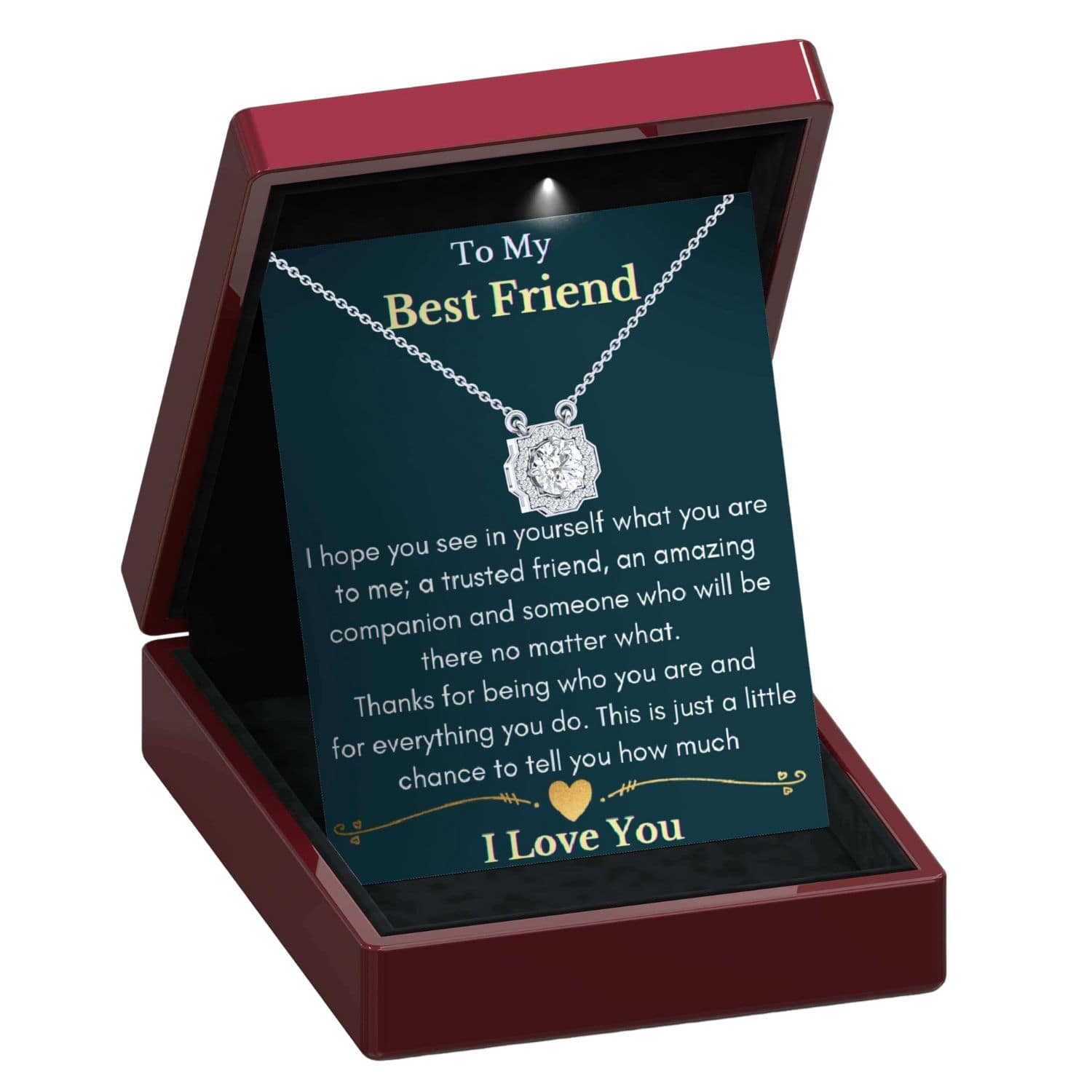 To My Best Friend - Dazzling Beauty Necklace