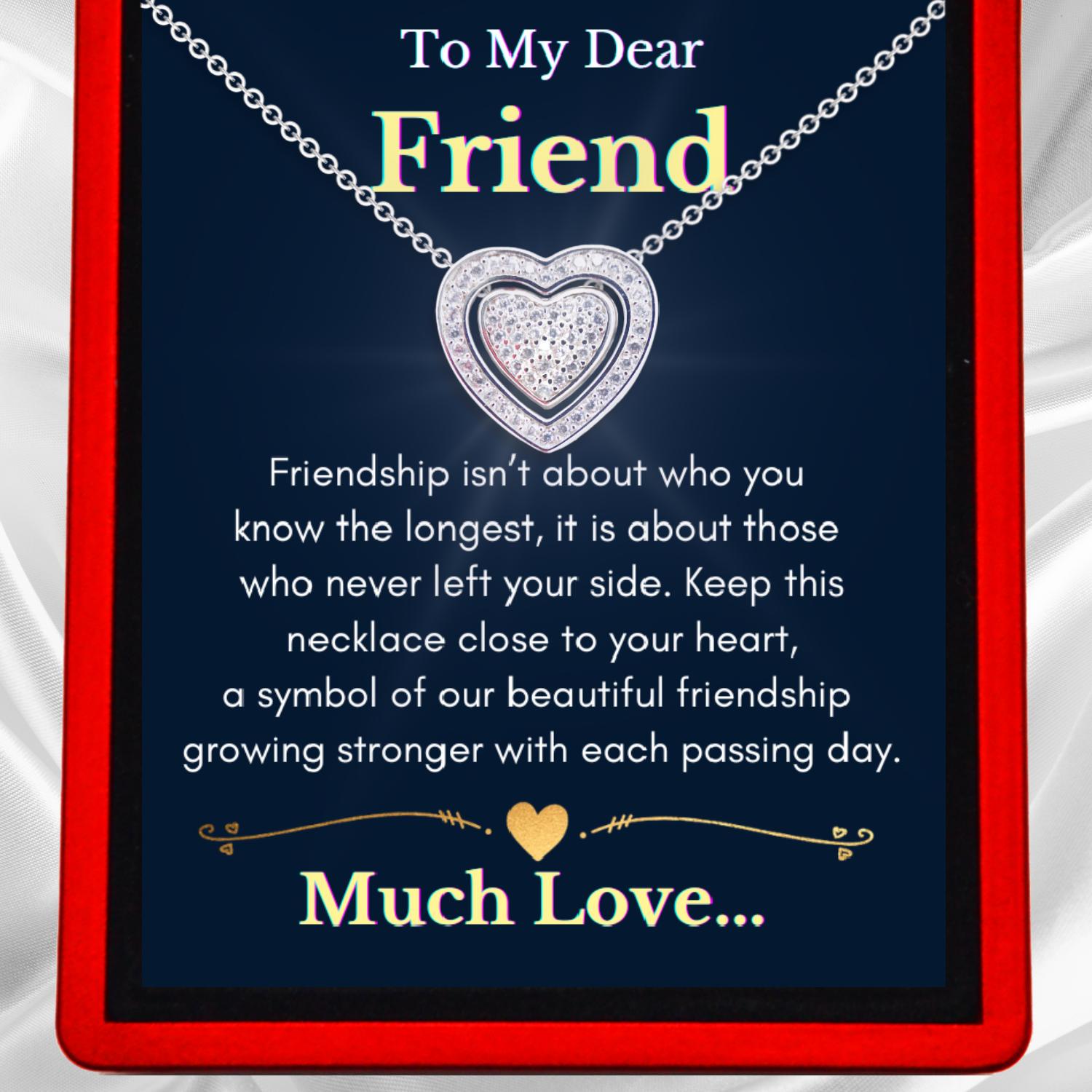 To My Friend 3in1 Necklace - Sterling Silver Trinity Necklace - FR3