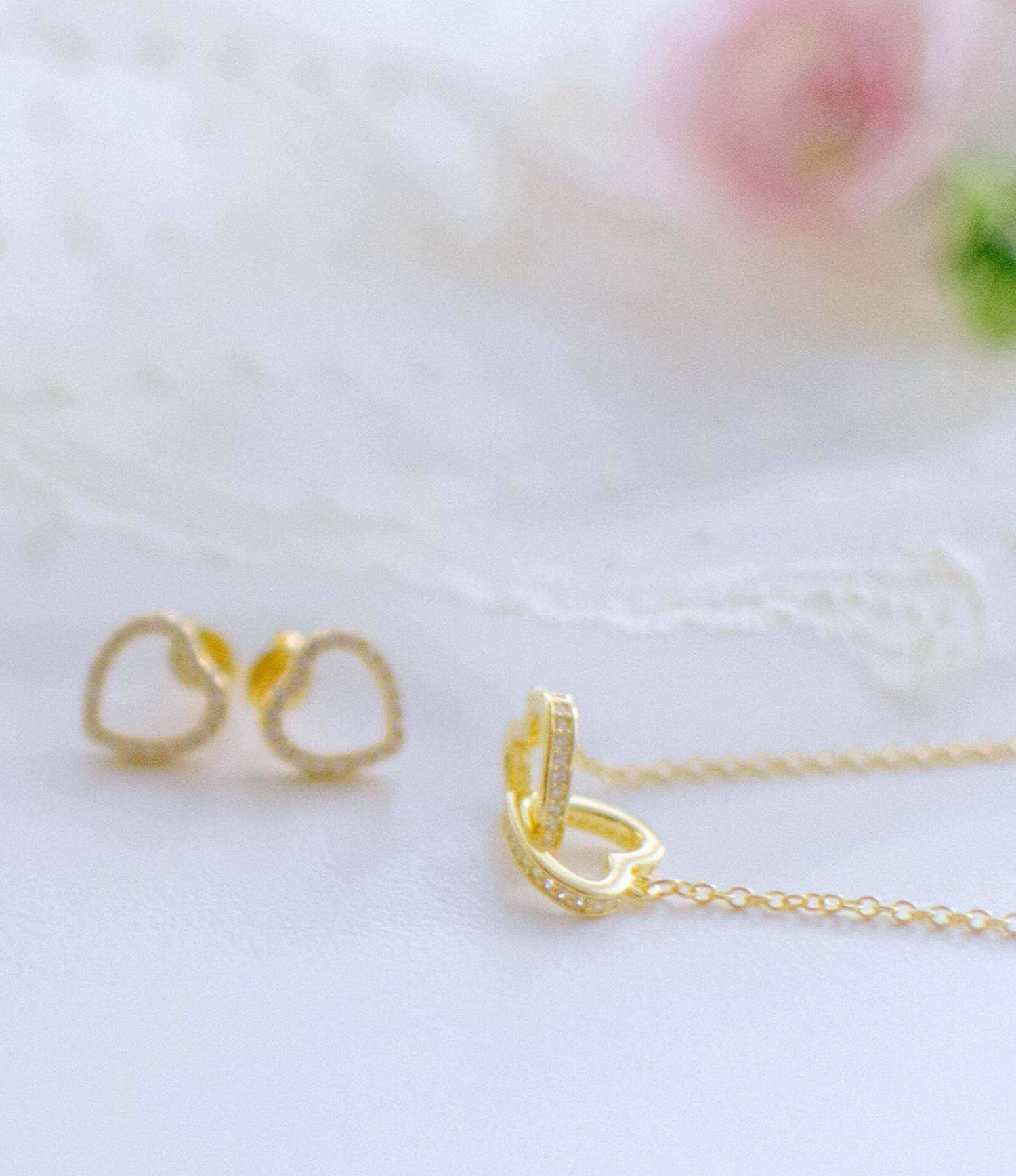 Upgrade to Interlocking Gold Hearts Necklace - Vermeil (cannot be ordered without a silver necklace)