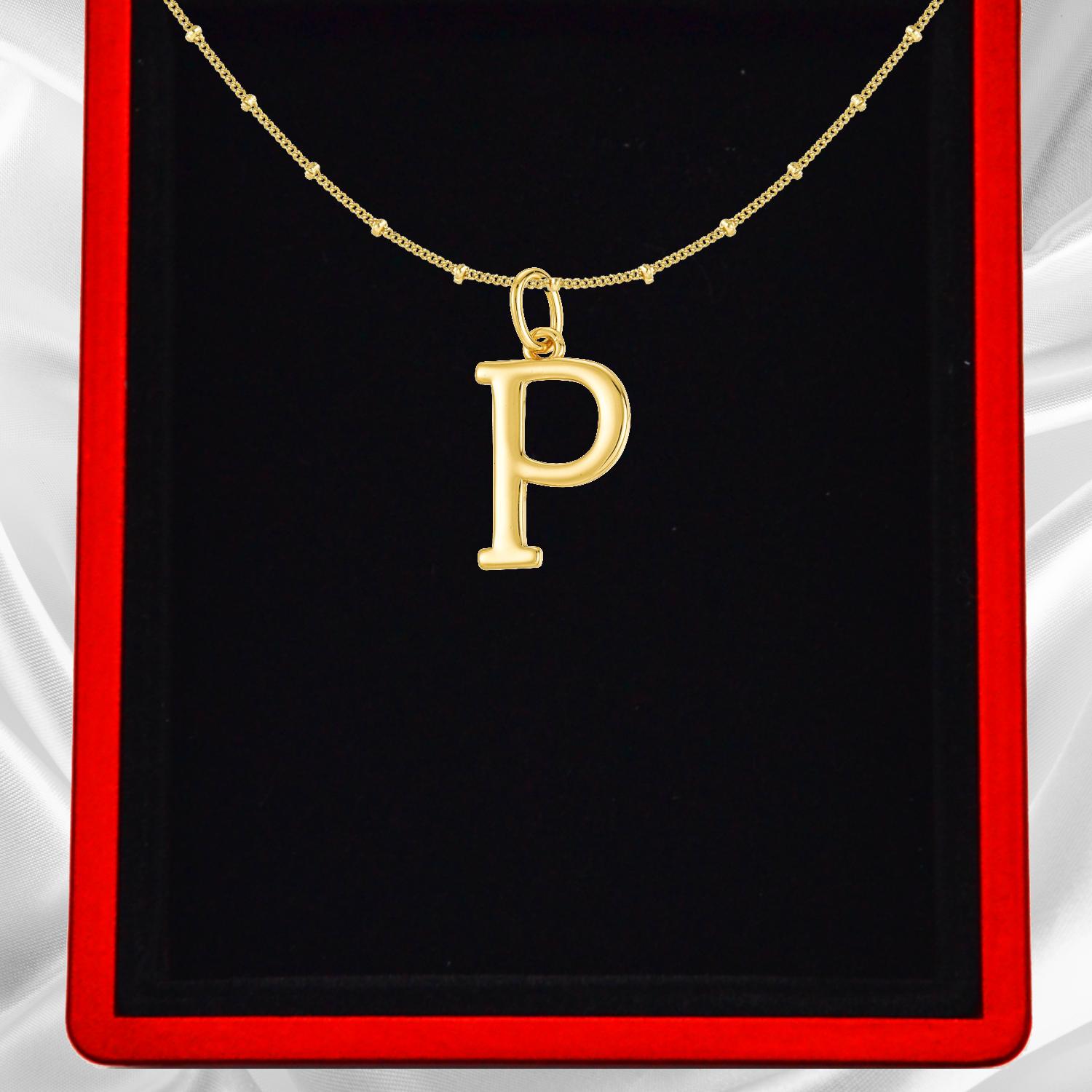 Gold Vermeil Initial Necklace