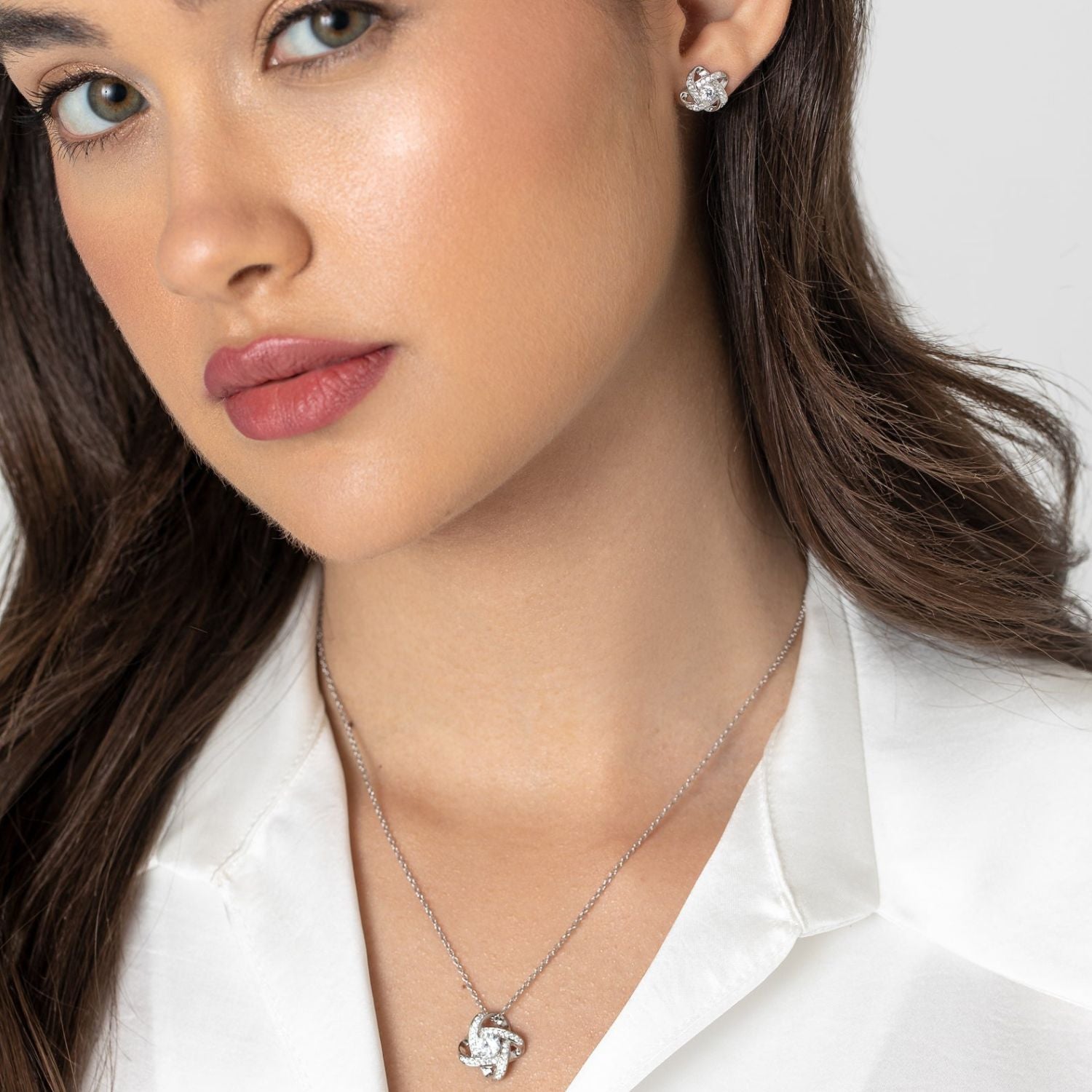 To my Beautiful Aunt - Sterling Silver Love Knot Necklace - Aunt4