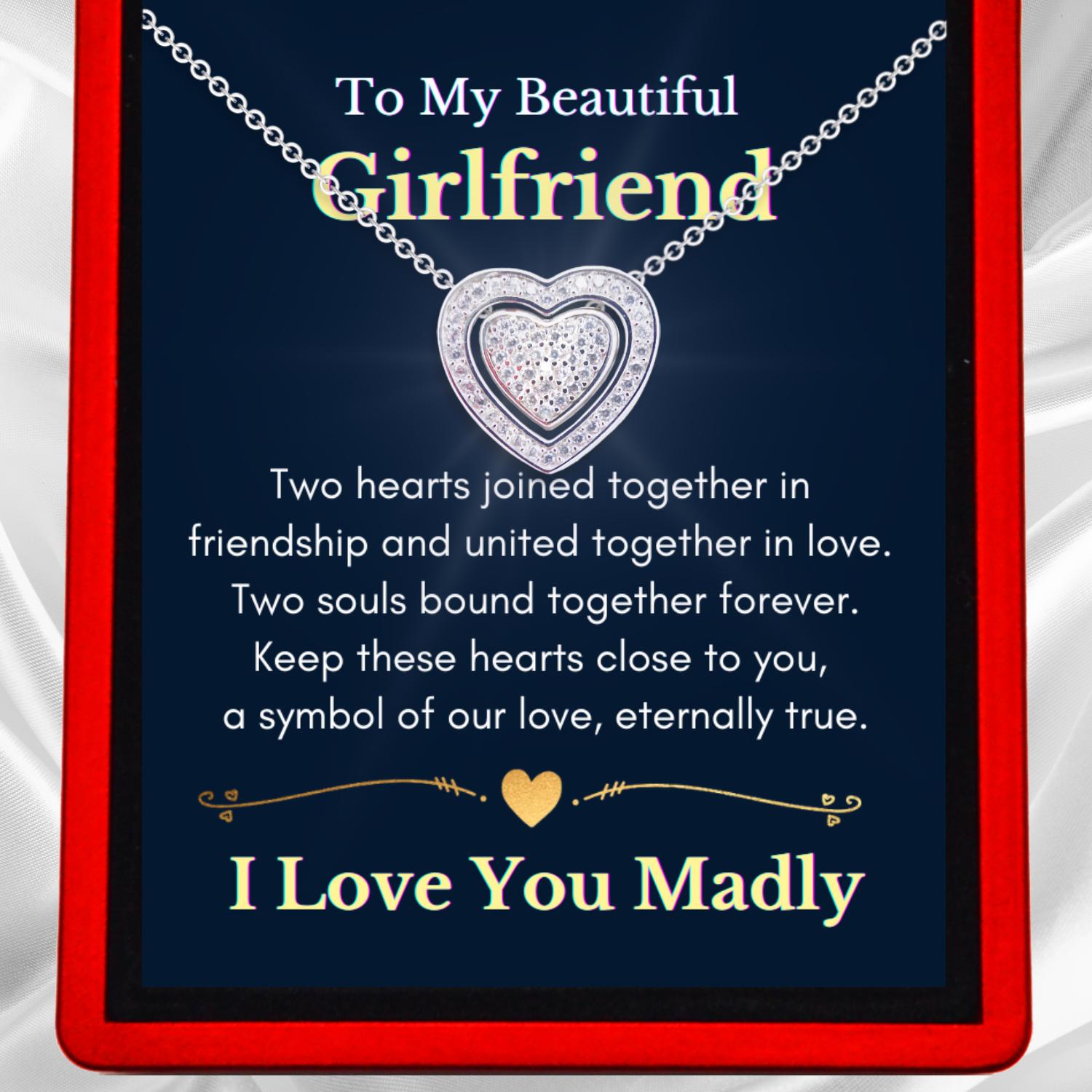 Girlfriend's 3 in 1 Necklace - Sterling Silver Trinity Necklace - GF8