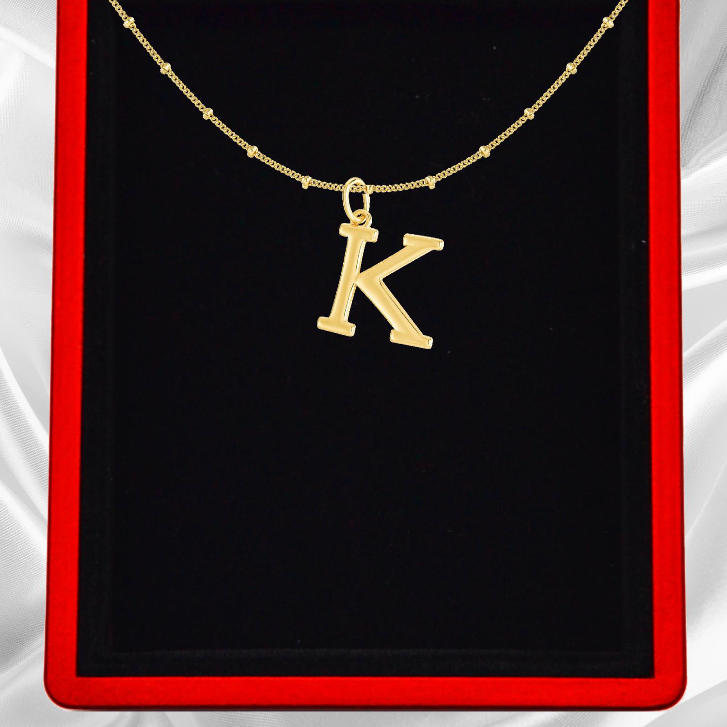 Gold Vermeil Initial Necklace