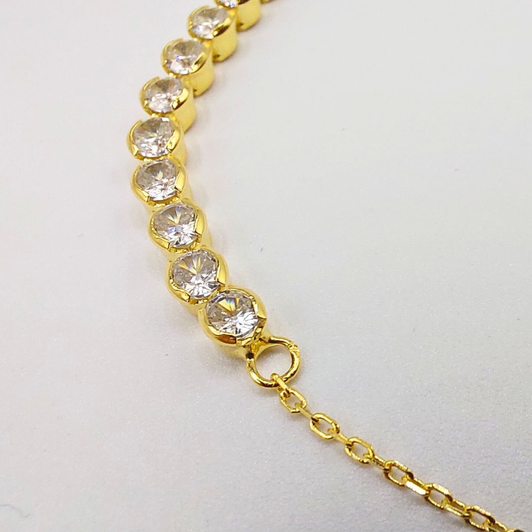 JWL Gold Vermeil Essential Tennis Bracelet