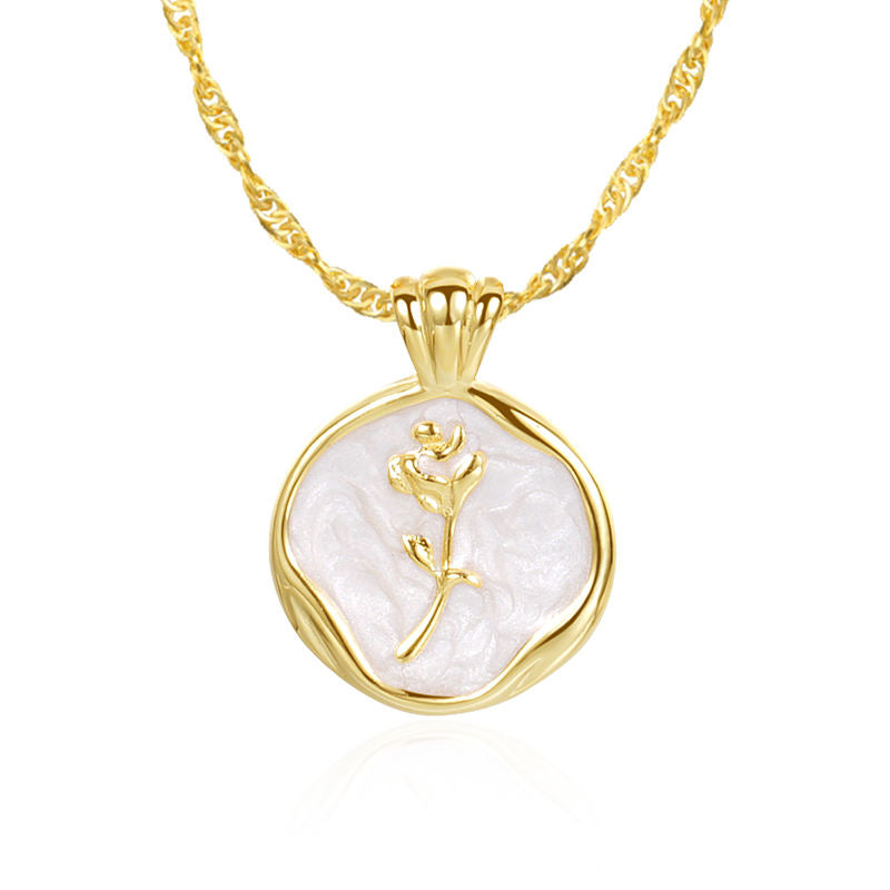 Most Beautiful Rose - 18ct Gold Vermeil Necklace