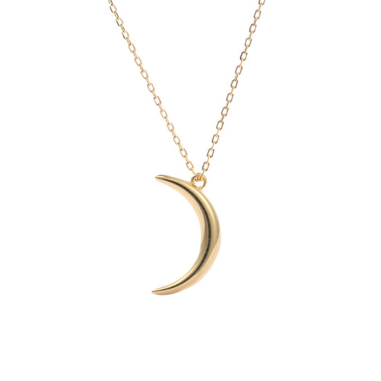 Lunar Whisper Pendant Necklace - Gold Plated