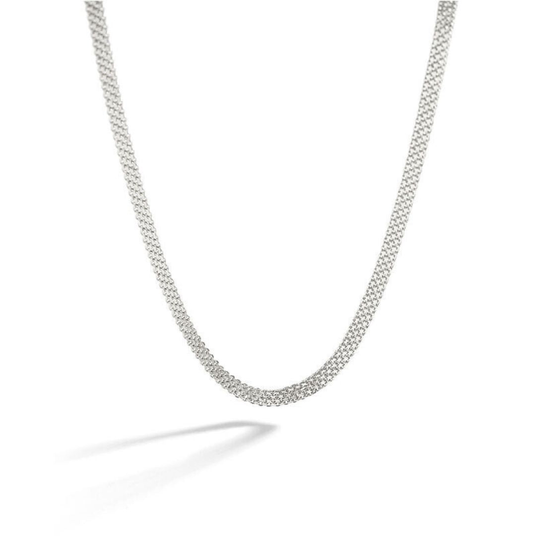 JWL Silver Mesh Choker - Sterling Silver