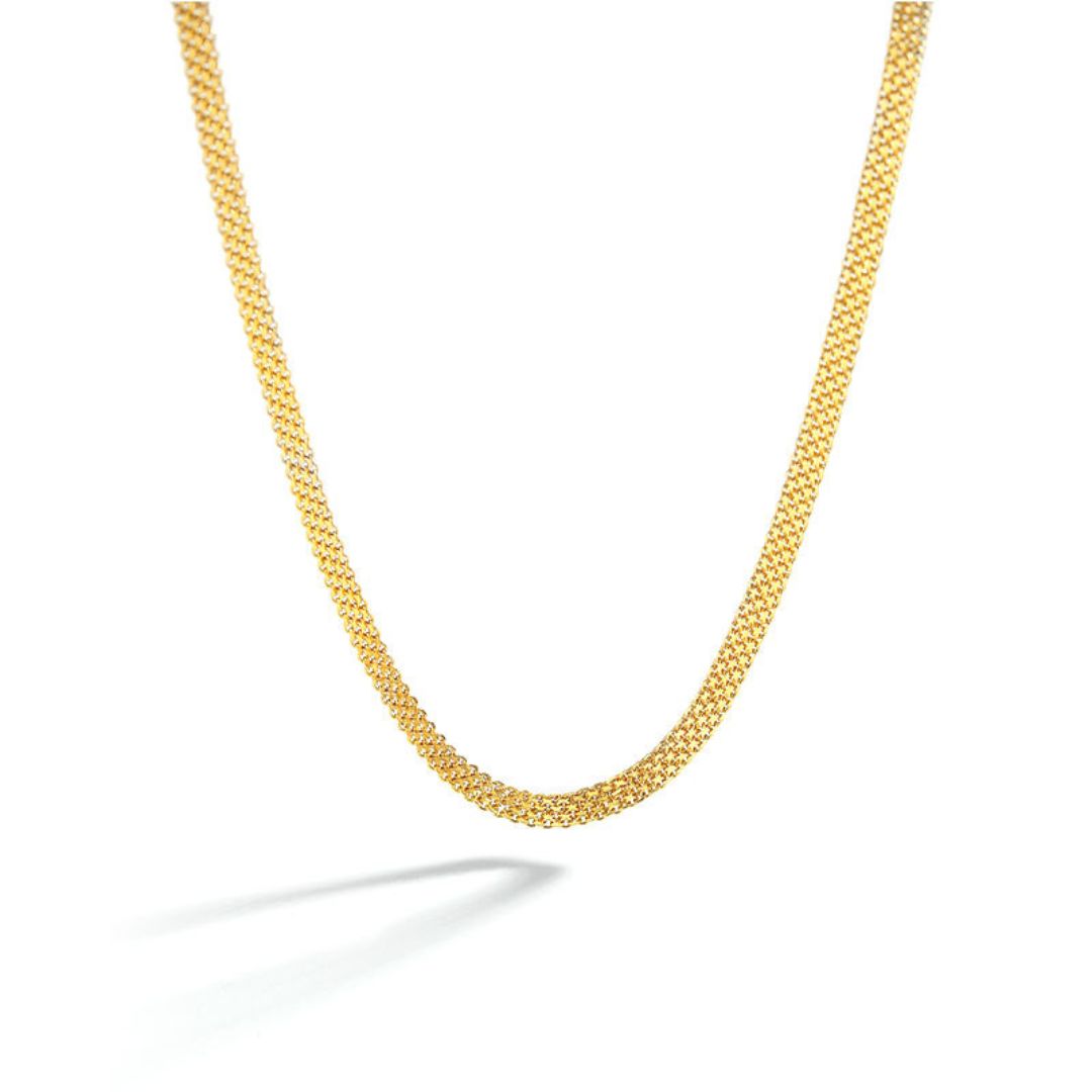 JWL Gold Mesh Choker - Gold Vermeil