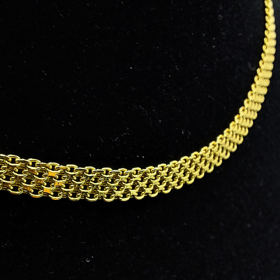 JWL Gold Mesh Choker - Gold Vermeil