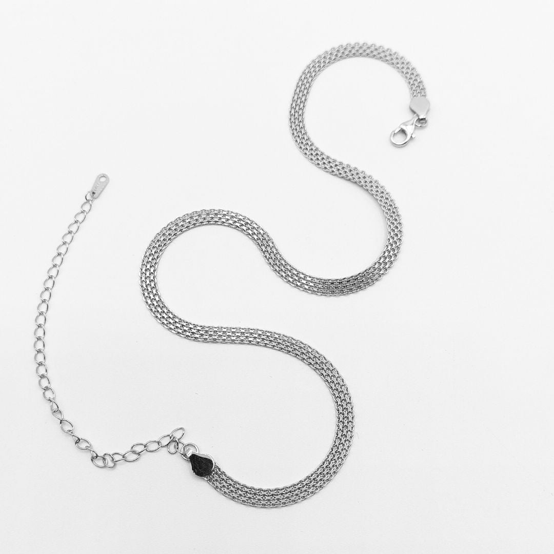 JWL Silver Mesh Choker - Sterling Silver