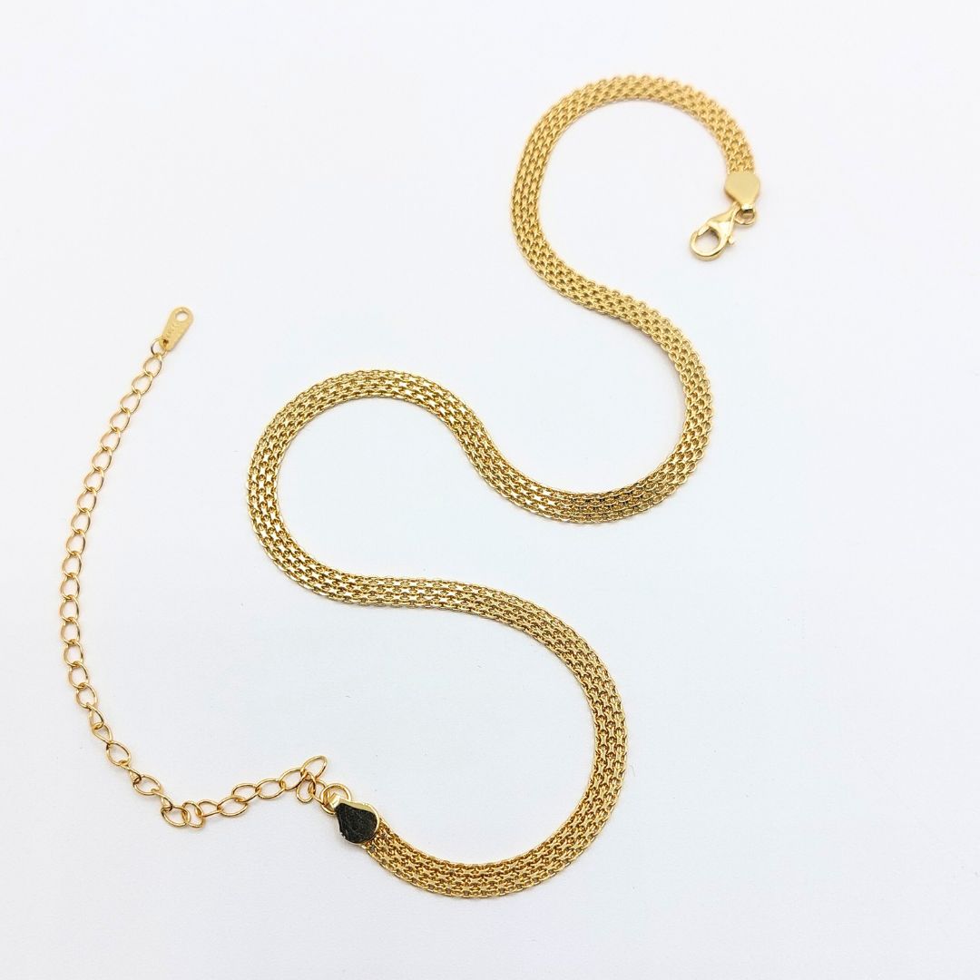 JWL Gold Mesh Choker - Gold Vermeil