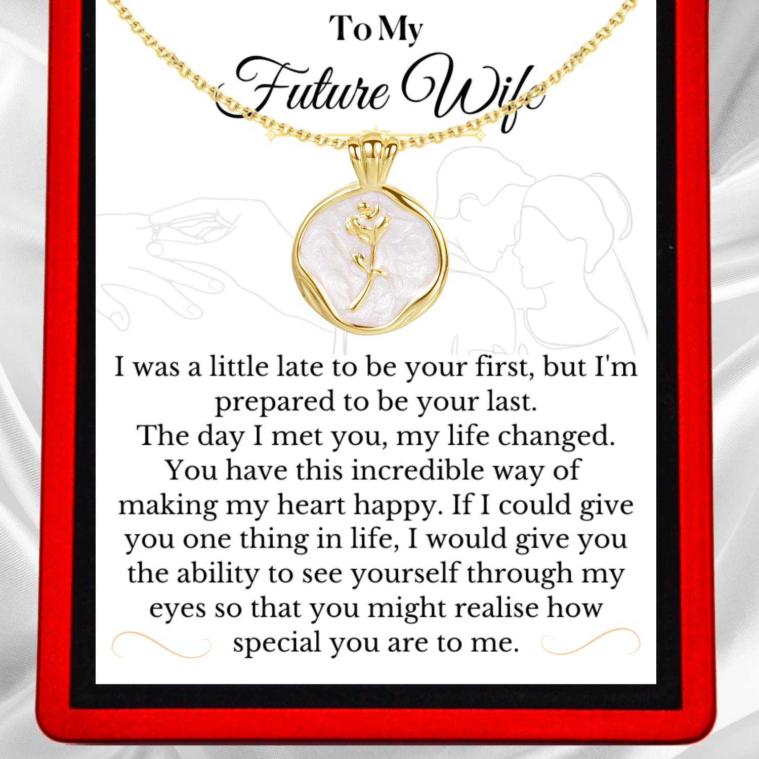 To My Future Wife, 'You changed my Life' - Choose a Necklace for Her - FW8