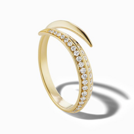Love in Orbit Ring, Sterling Silver or Gold Vermeil