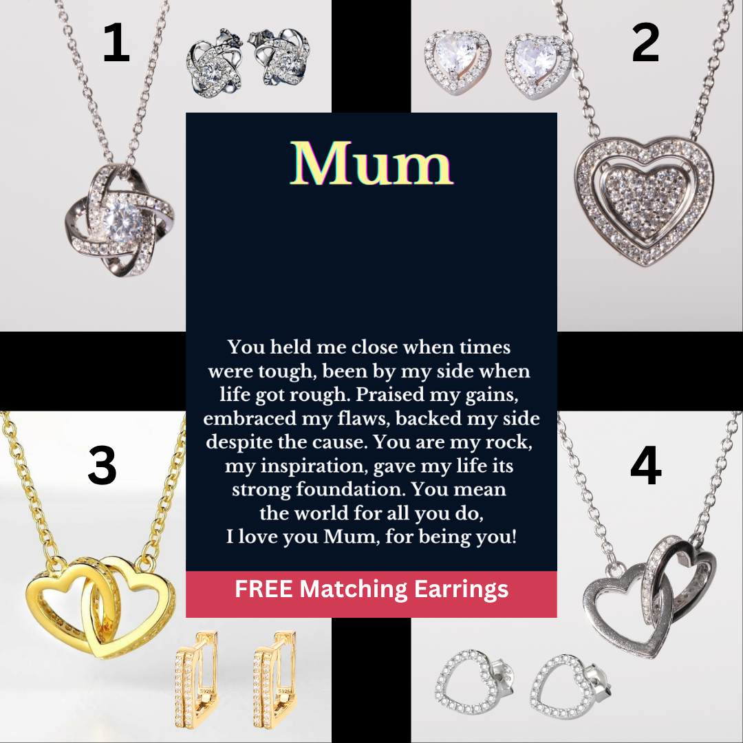 To My Mum - Multiple Options + FREE Earrings - MUM101