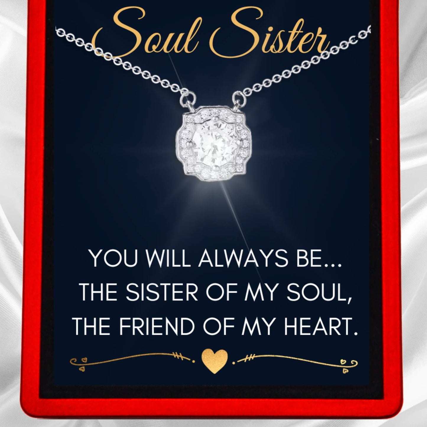 To My Soul Sister - Dazzling Beauty Necklace SS3 - Jewellery With Love