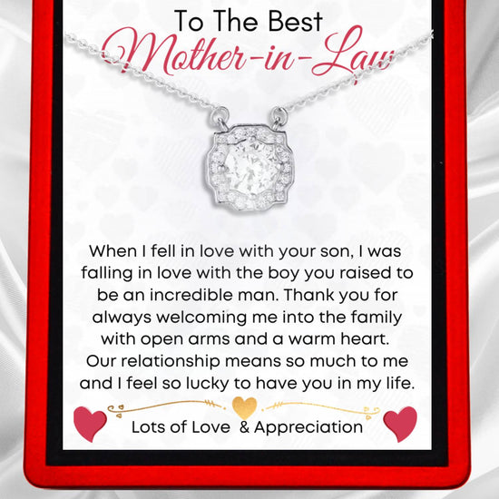 To The Best Mother-in-Law - Dazzling Beauty Necklace - Jewellery With Love