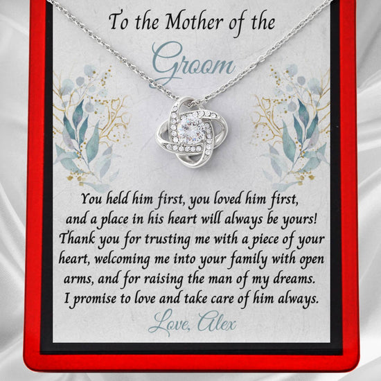 To the Mother of the Groom Necklace - Add your Name - Jewellery With Love