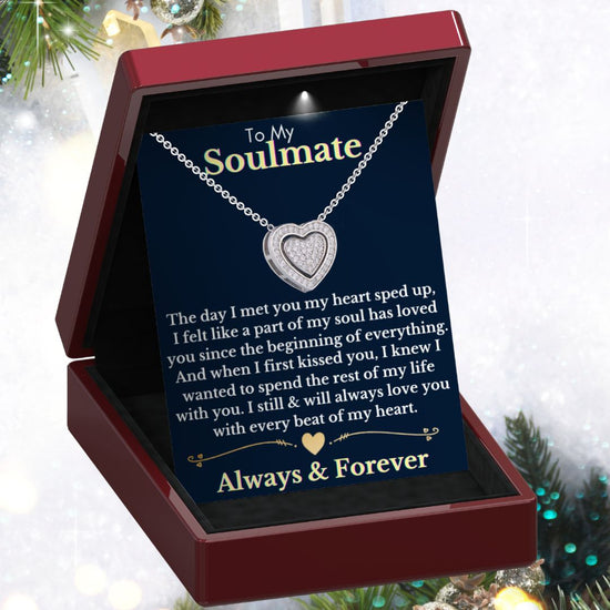 To My Soulmate 3in1 Necklace -  Sterling Silver Trinity Necklace - ST2