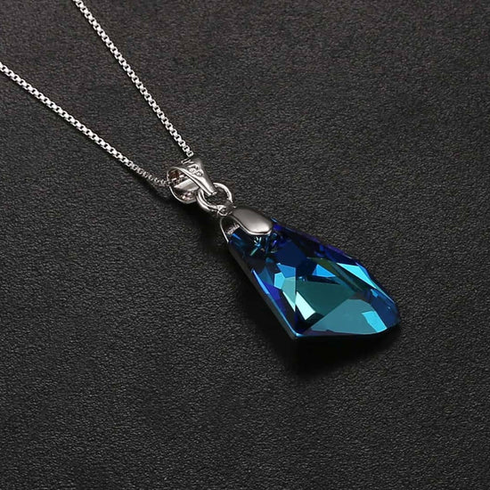 Bermuda Blue Haven Necklace with Austrian Crystals
