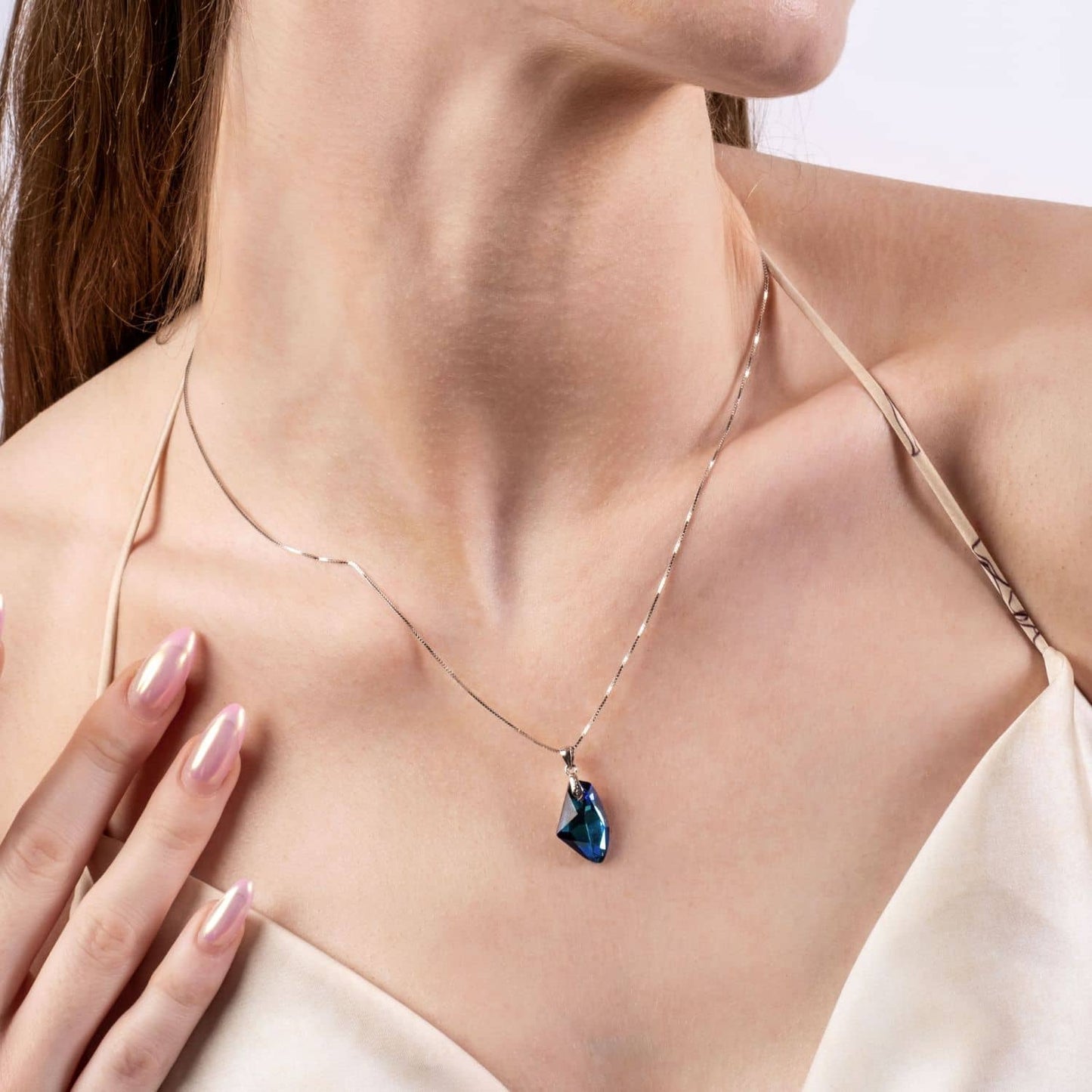 Bermuda Blue Haven Necklace with Austrian Crystals