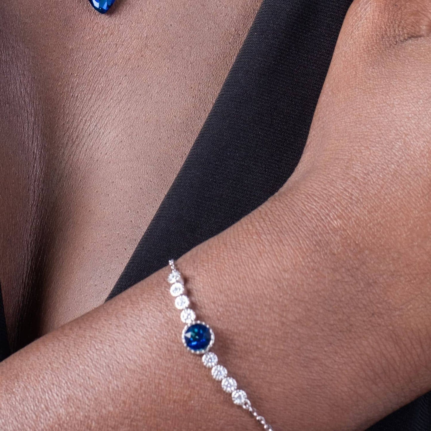 Bermuda Blue Haven Bracelet with Austrian Crystals