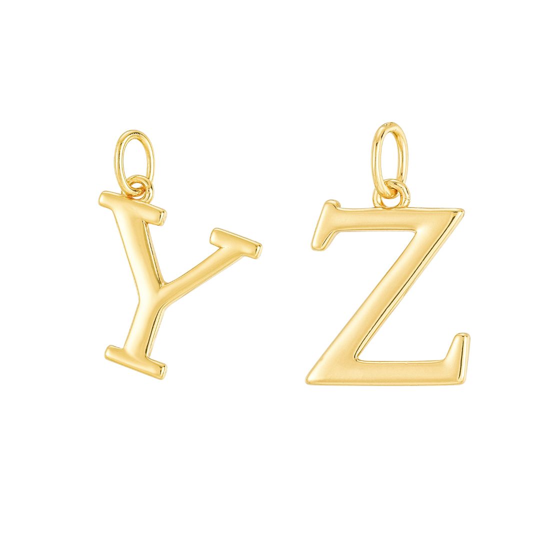 To My Wife "Greatest Gift" Delicate Gold Vermeil Initial WF23