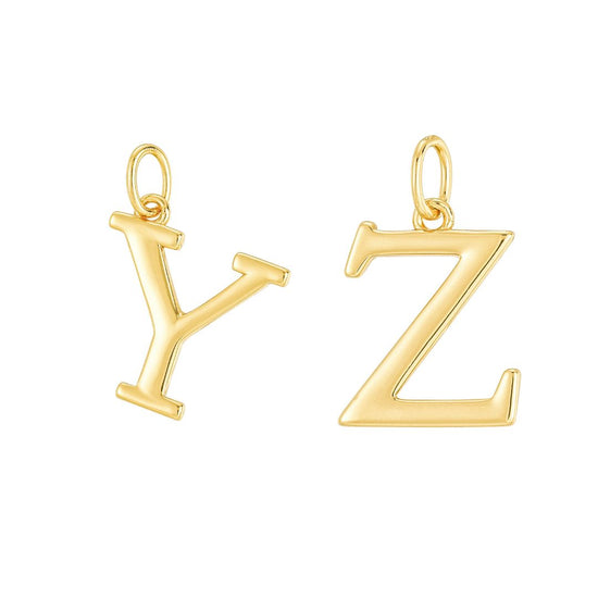 To My Wife "Greatest Gift" Delicate Gold Vermeil Initial WF23