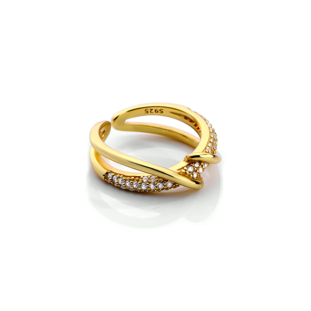 JWL Golden Edit - Earrings, Choker, Rose Necklace & Ring - Gold Vermeil