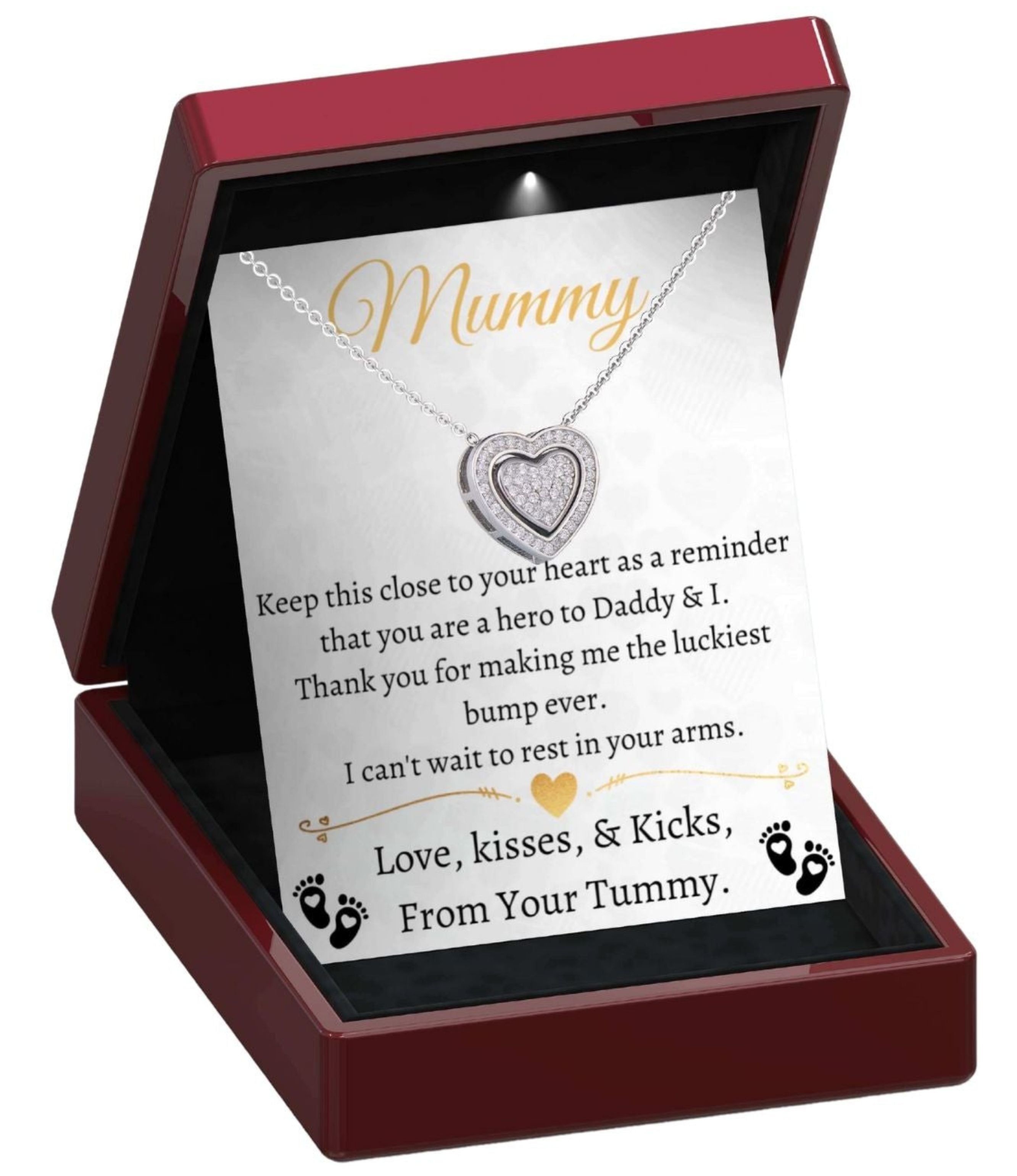 Mummy To Be 3in1 Necklace -  Sterling Silver Trinity Necklace