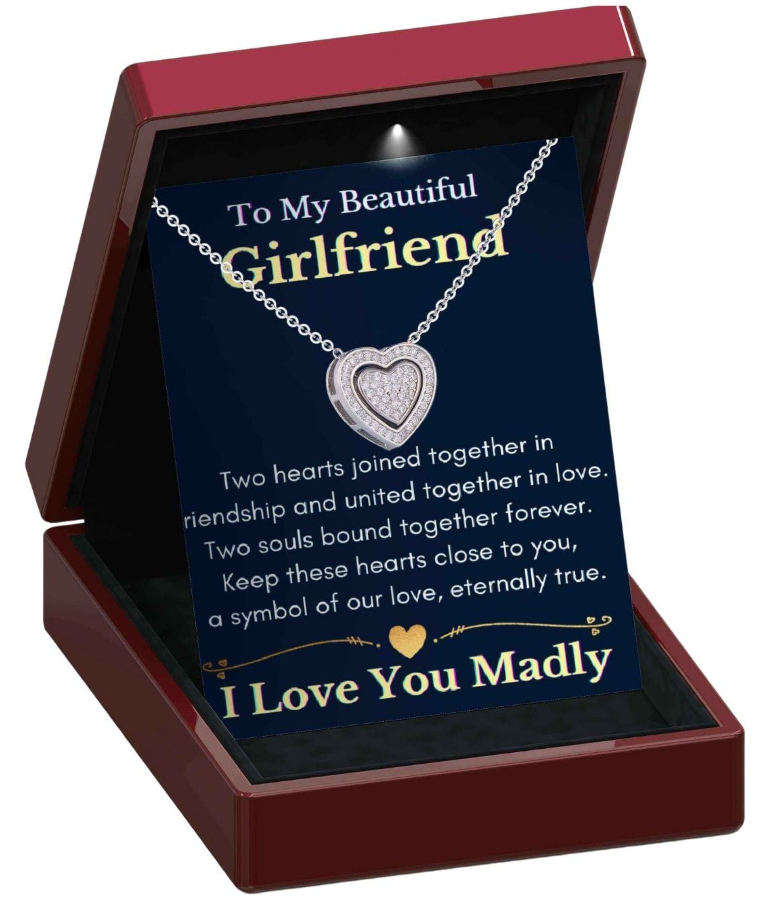 Girlfriend's 3 in 1 Necklace -  Sterling Silver Trinity Necklace - GF8