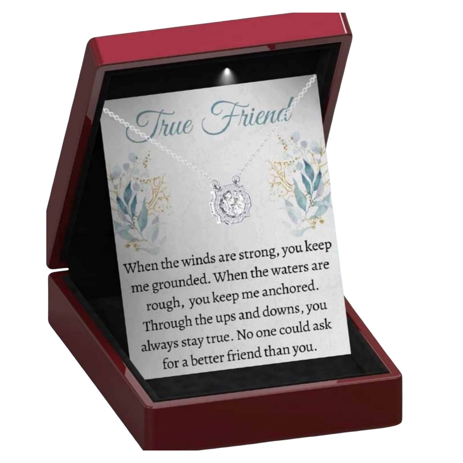 To My True Friend - Dazzling Beauty Necklace