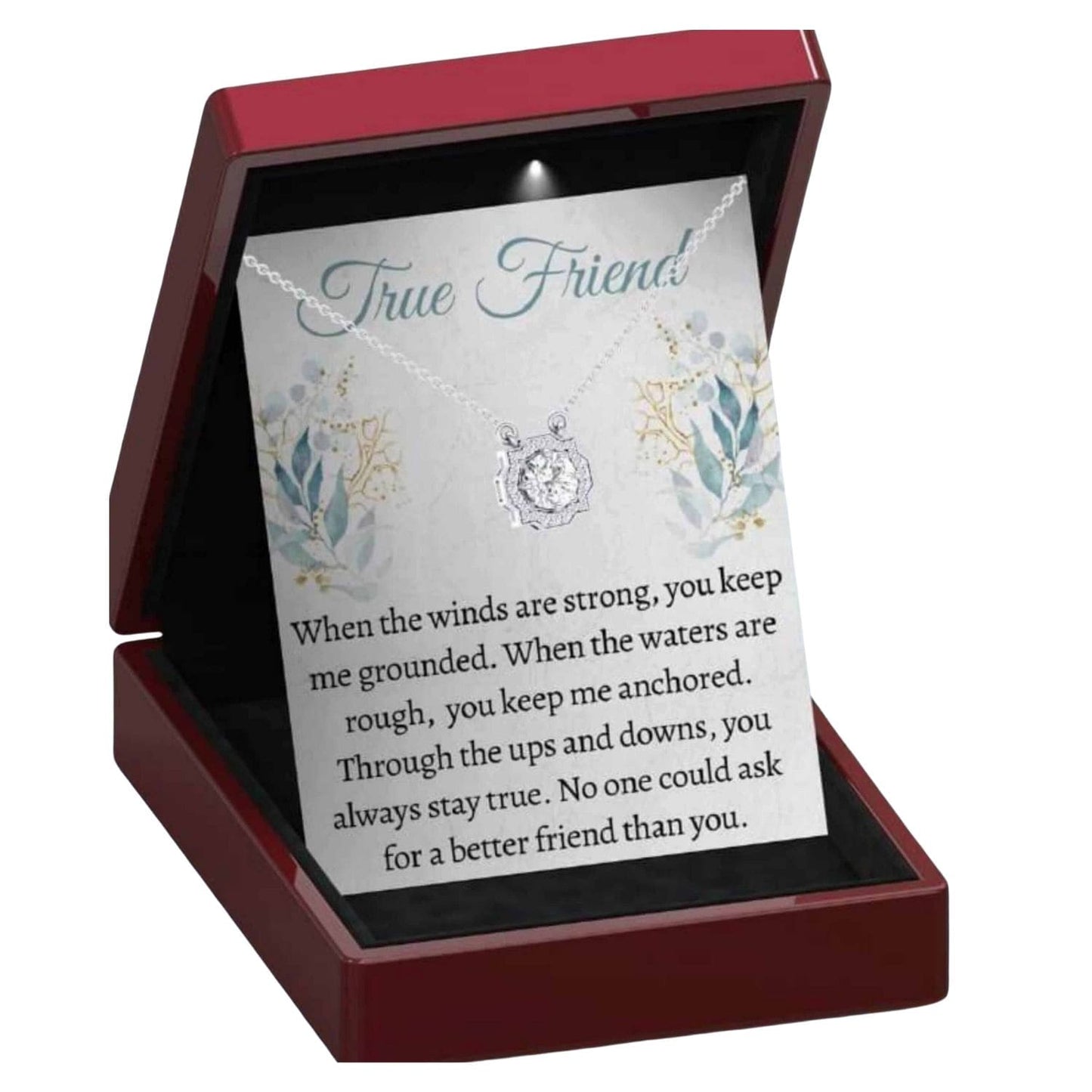 To My True Friend - Dazzling Beauty Necklace - Jewellery With Love