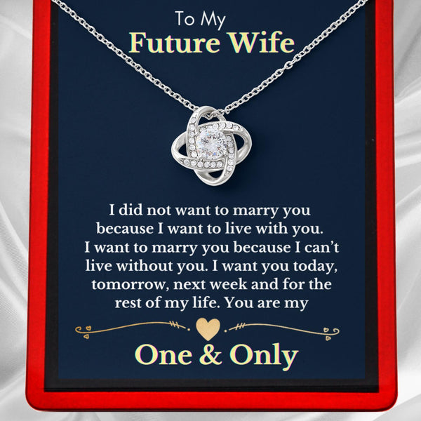 To My Future Wife - Interlocking Hearts Necklace – ADAMSHINEDesign