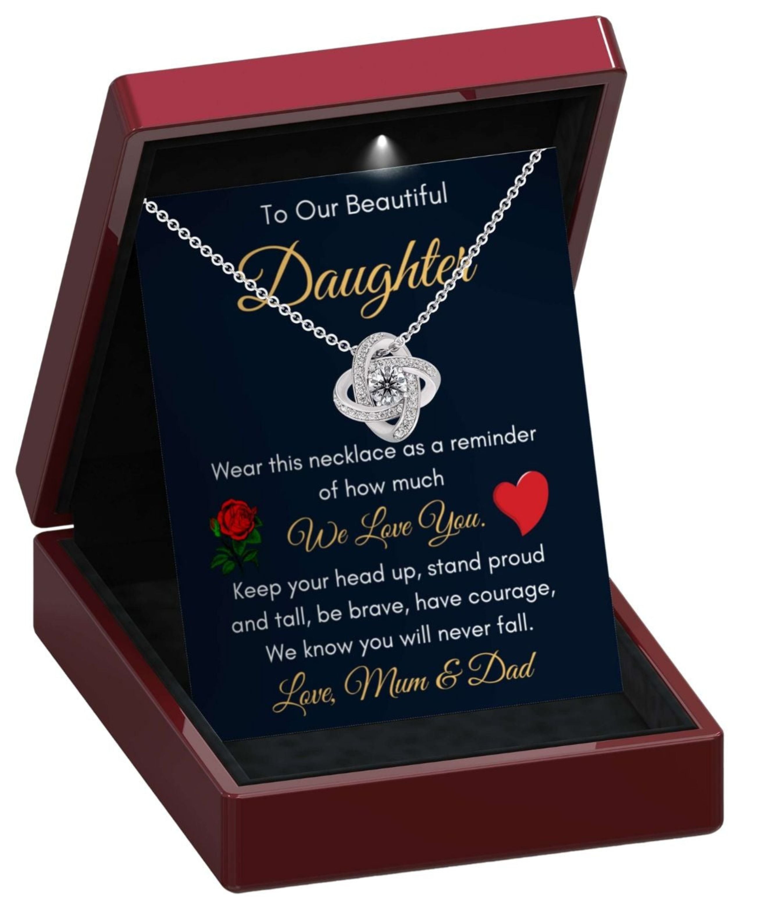 Stand Tall Necklace - From Mum & Dad - DT45