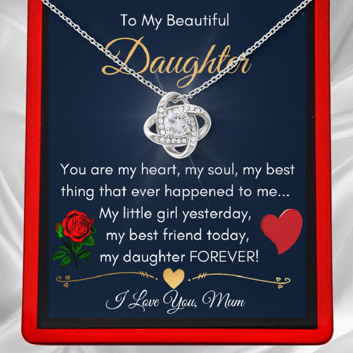 You Had My Heart | To My Bonus Daughter Necklace – Prime Choice