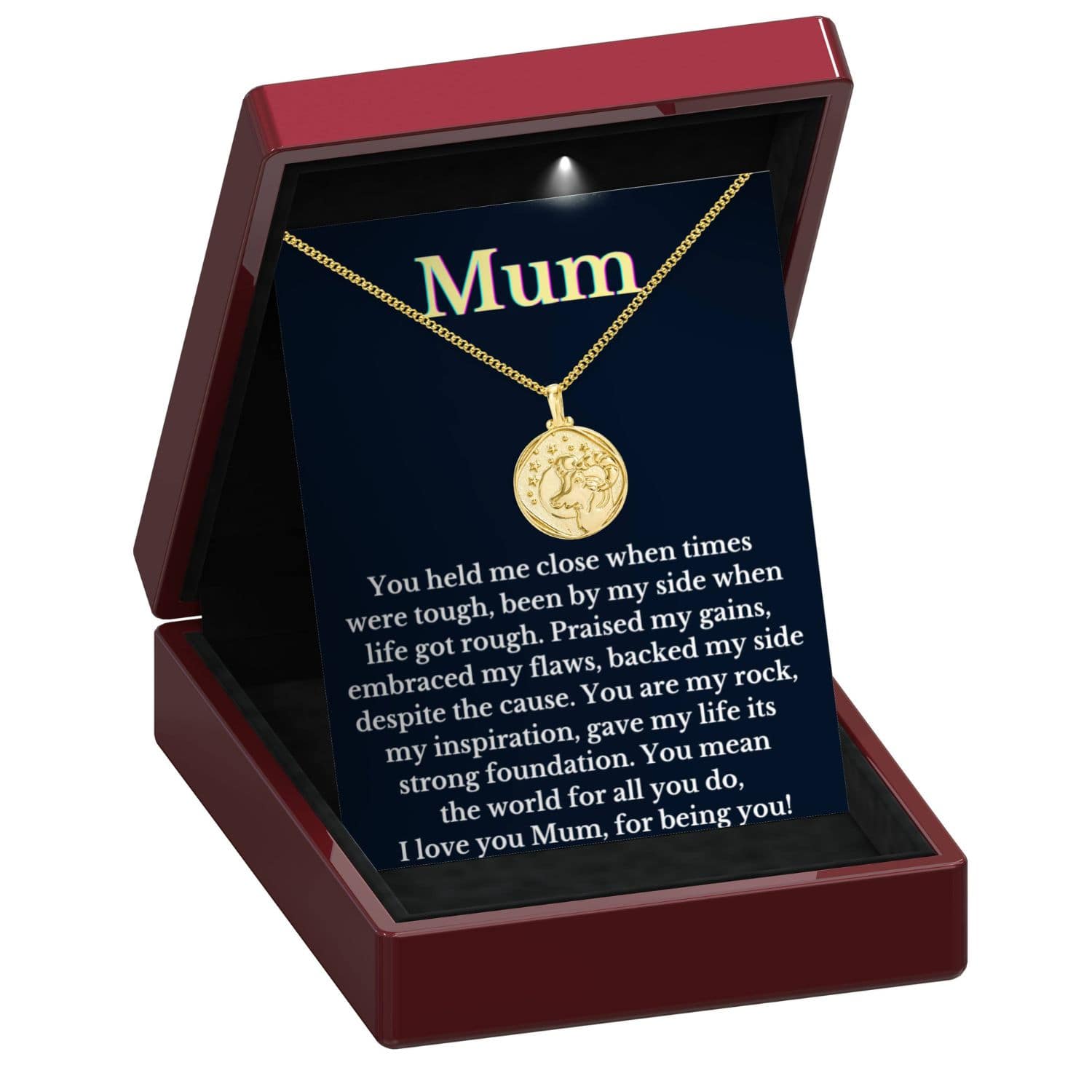 To My Mum Zodiac Gold Vermeil Coin Necklace - Mum26