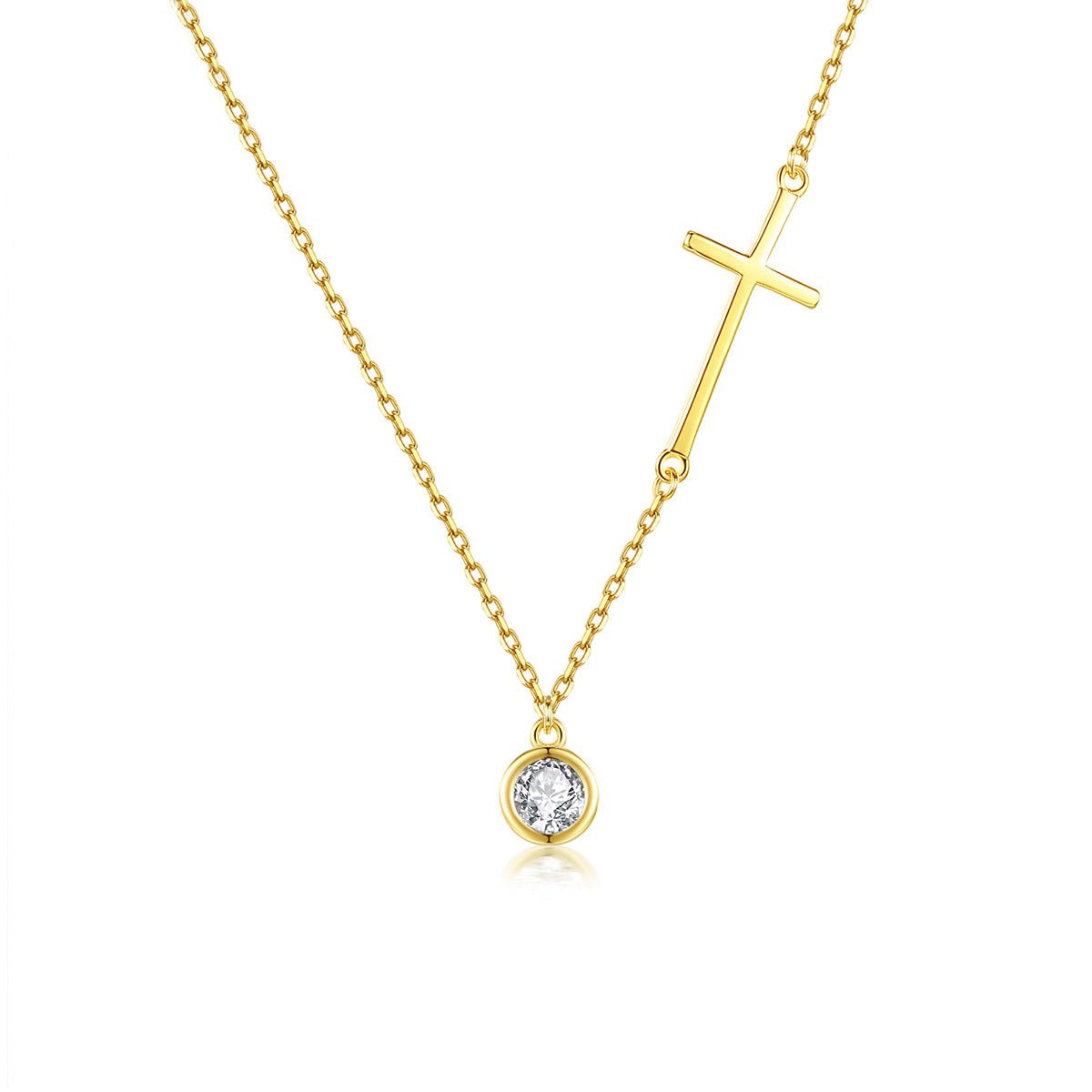 Oriana Golden Cross Necklace